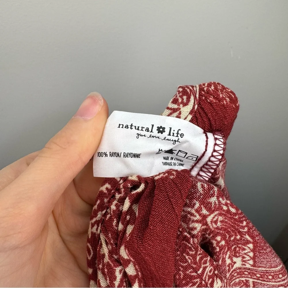 Natural Life Red Bandana Hadley Dress Size S‎ - Picture 11 of 11